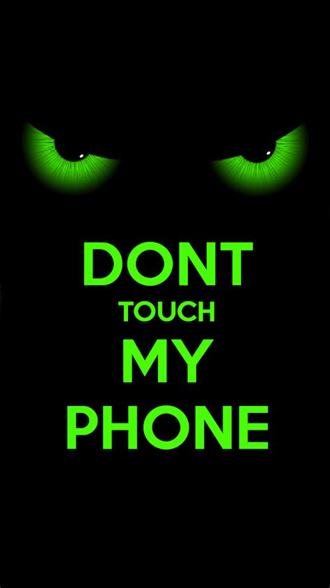 don t touch my phone wallpaper 3d